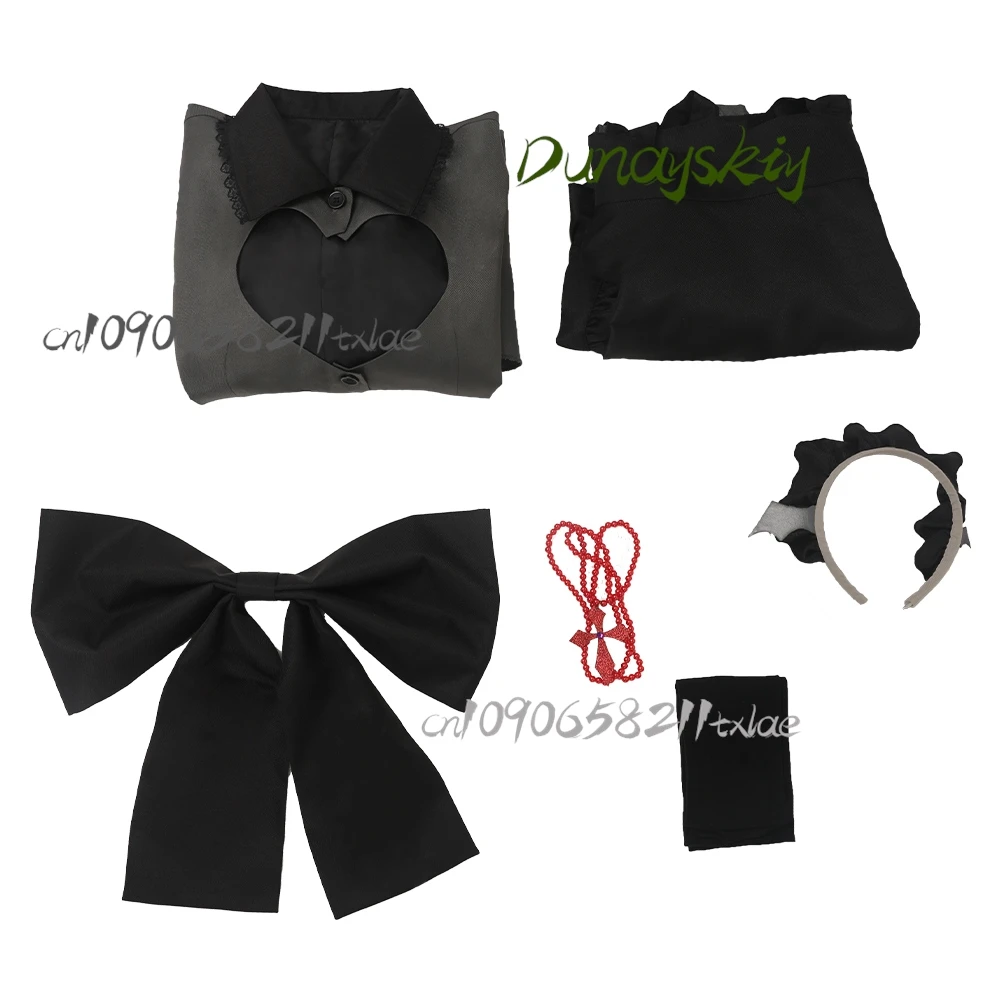 Oshi no Ko Ruby Hoshino Vampire Maid Cosplay Set Abito Lolita Gotico con Zanne Accessori Parrucca per Halloween/Anime Con