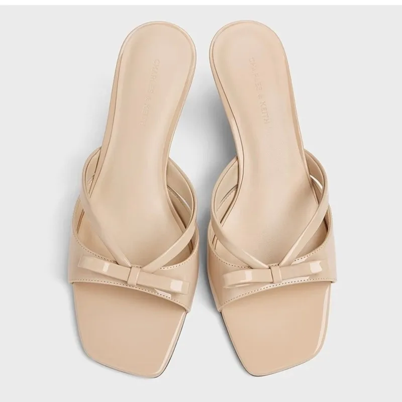 2026 New Style Square-Toe Open-Toe Sandals for Summer - Hundred Tower Fairy Style High-Heeled Large-Size Sandals