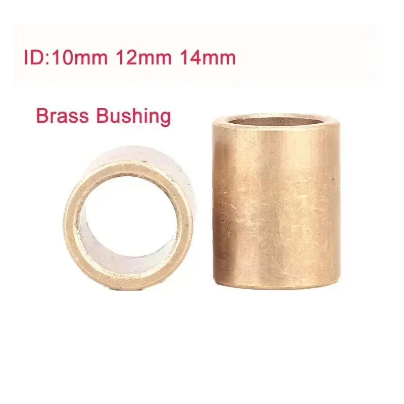 1-10Pcs Brass Bushing Guide Sleeve Precision Copper Base Bearing Shafts Inner Diameter 10mm 12mm 14mm