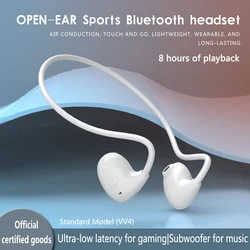 Open-Ear Bluetooth 5.3 Sport Headphone Wireless Air Conduction Detachable Wireless Headset Earphone Built-in Mic For Music VV4