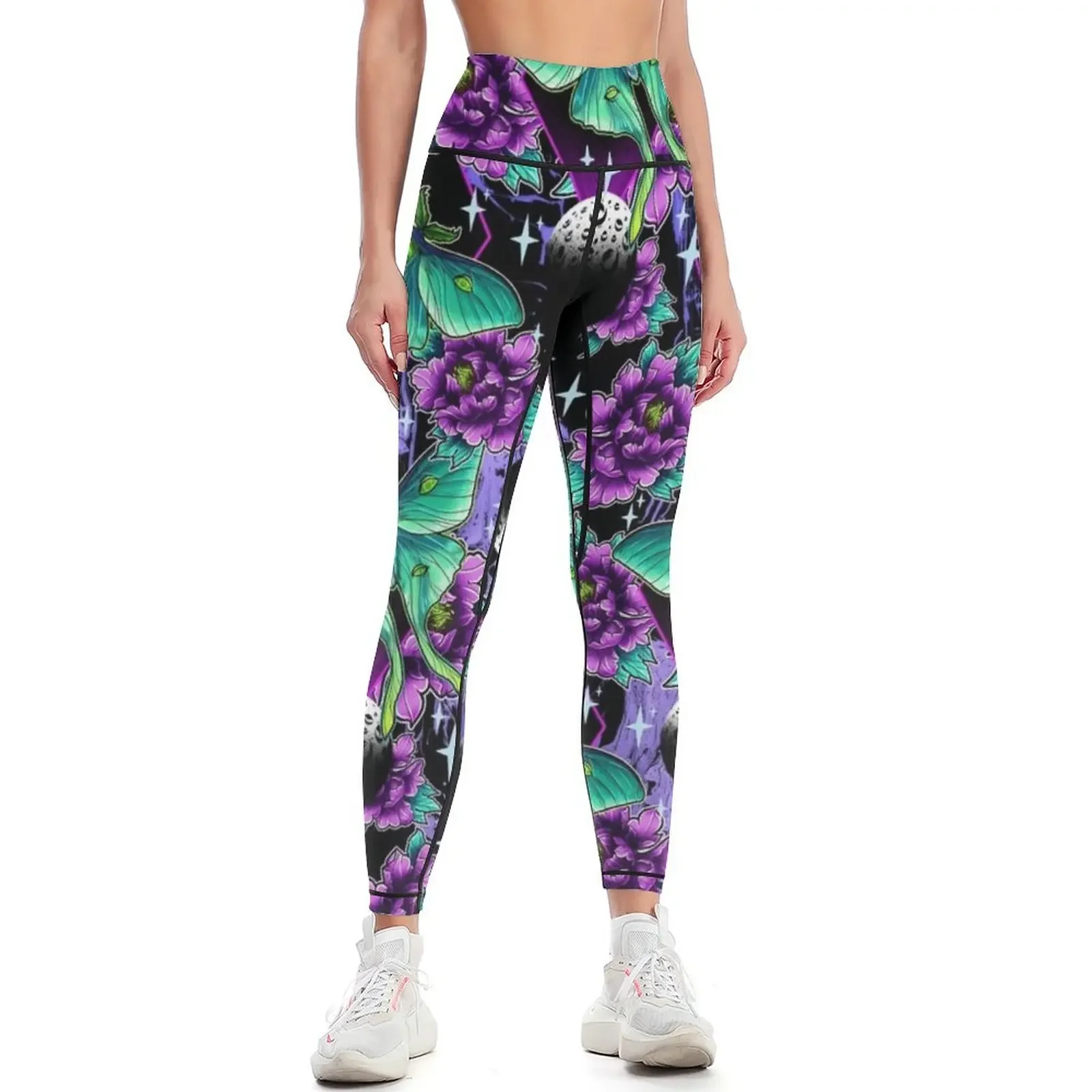 

Luna Moth Pattern Leggings push up legging gym clothing Women sportwear Legging sexy woman Womens Leggings