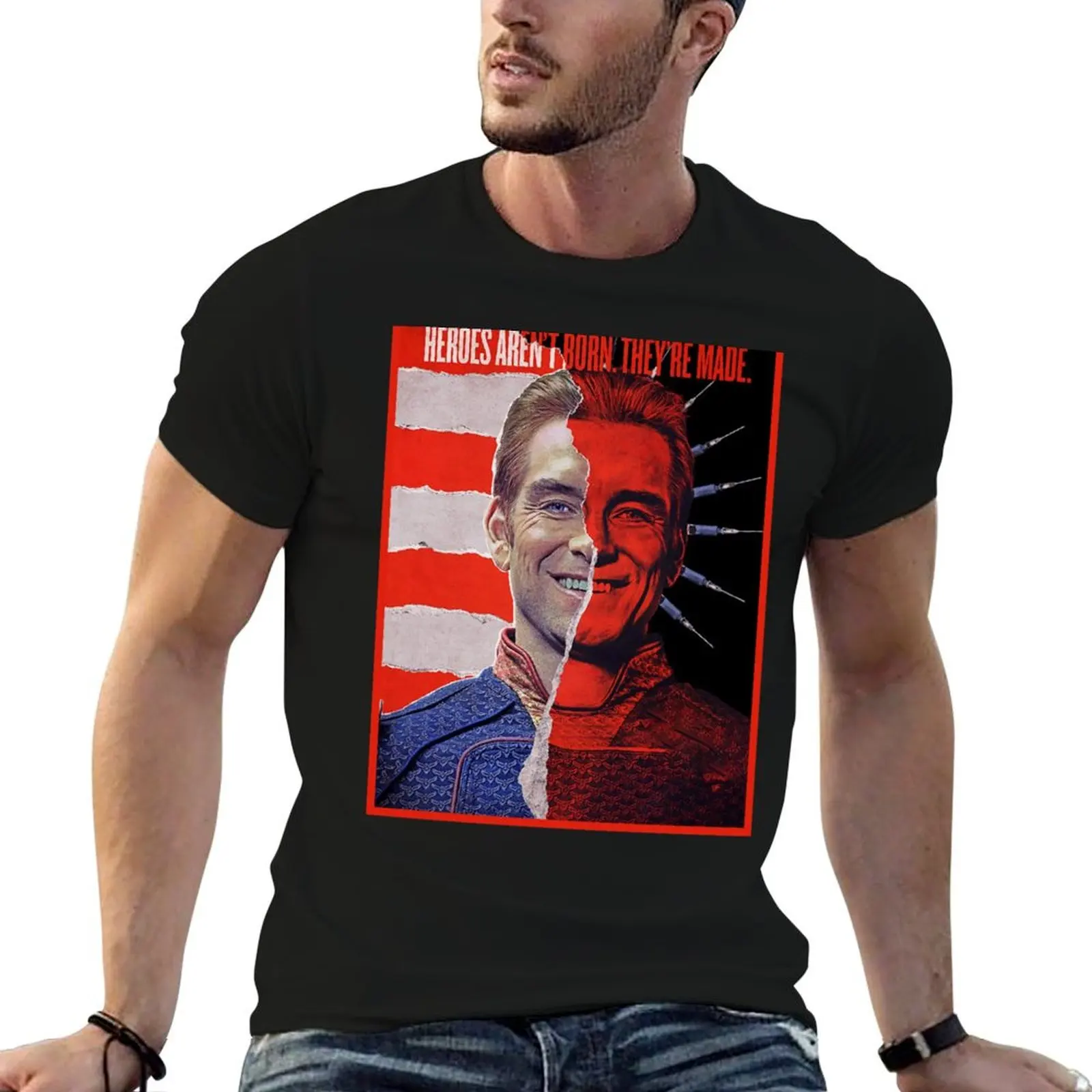 Never Meet Your Heroes T-Shirt Casual Simple Design Short Sleeve Shirt