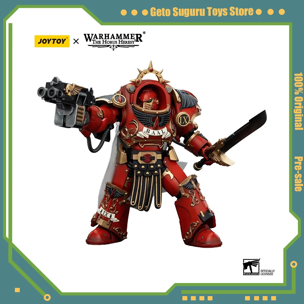 JOYTOY Warhammer 30K 1/18 Action Figures Anime Blood Angels Legion Praetor in Tartaros Terminator Armour Figure Model Toys Gifts