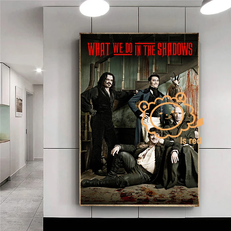 What We Do in the Shadows Movie POSTER Poster horrible movie Canvas printing Home Living Room wall decoration frameless painting