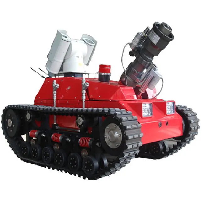 

Champion safeguarded fire fighting robot