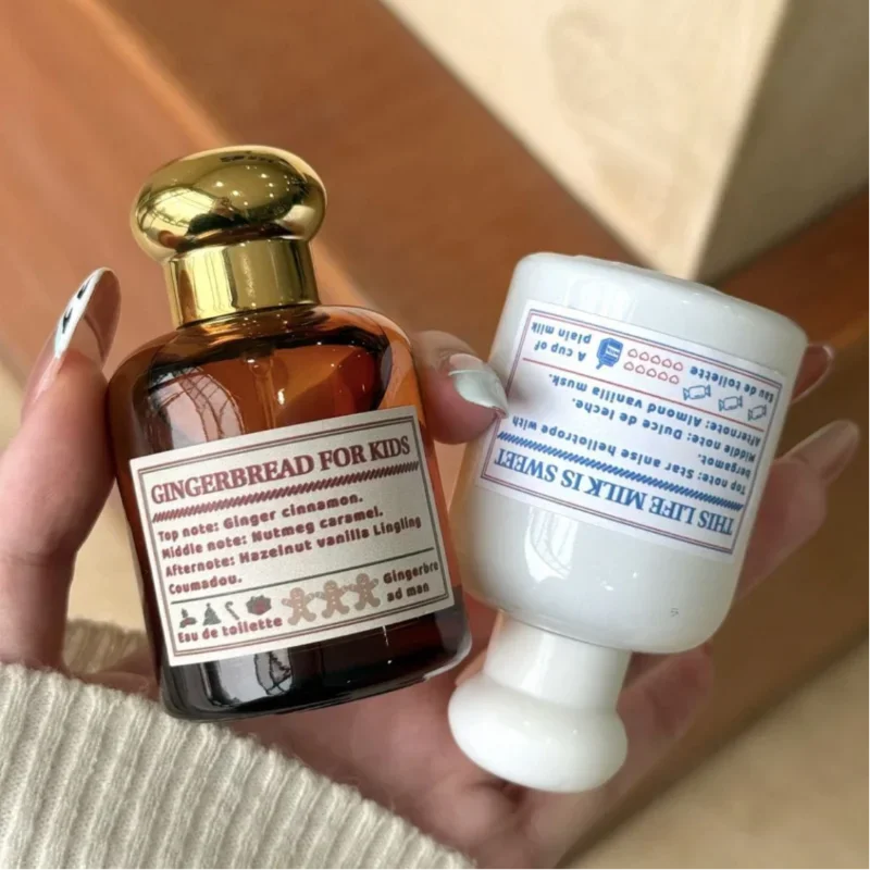 Nuevo Perfume De almizcle Gourmet, leche, pan De jengibre, tentación, Eau De Toilette, Spray, marca Master, mezcla Floral, bergamota, Perfume Woody, 50ml