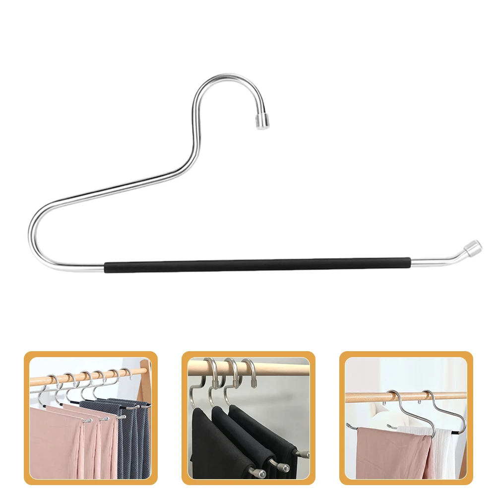 

6 Pcs Organizer Wardrobe Storage Rack Pant Hangers Pants Stainless Steel for Clothing