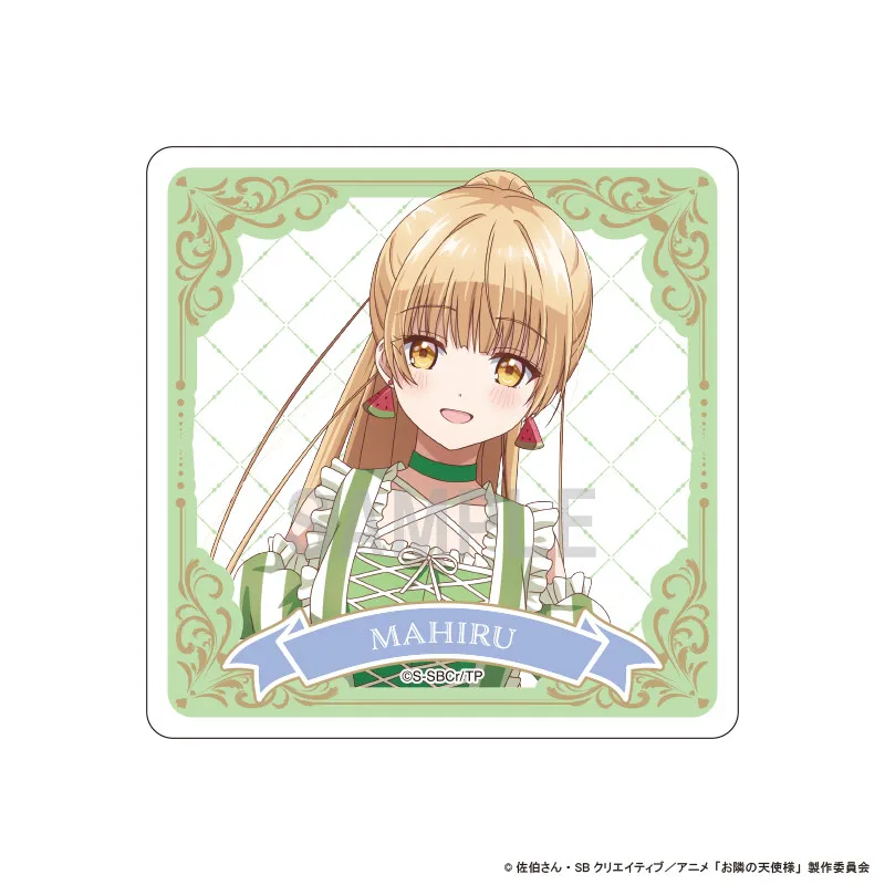 Anime The Angel Next Door Spoils Me Rotten Mahiru Shiina Rectangle Acrylic Stand Model Plate Keychains Desk Decor