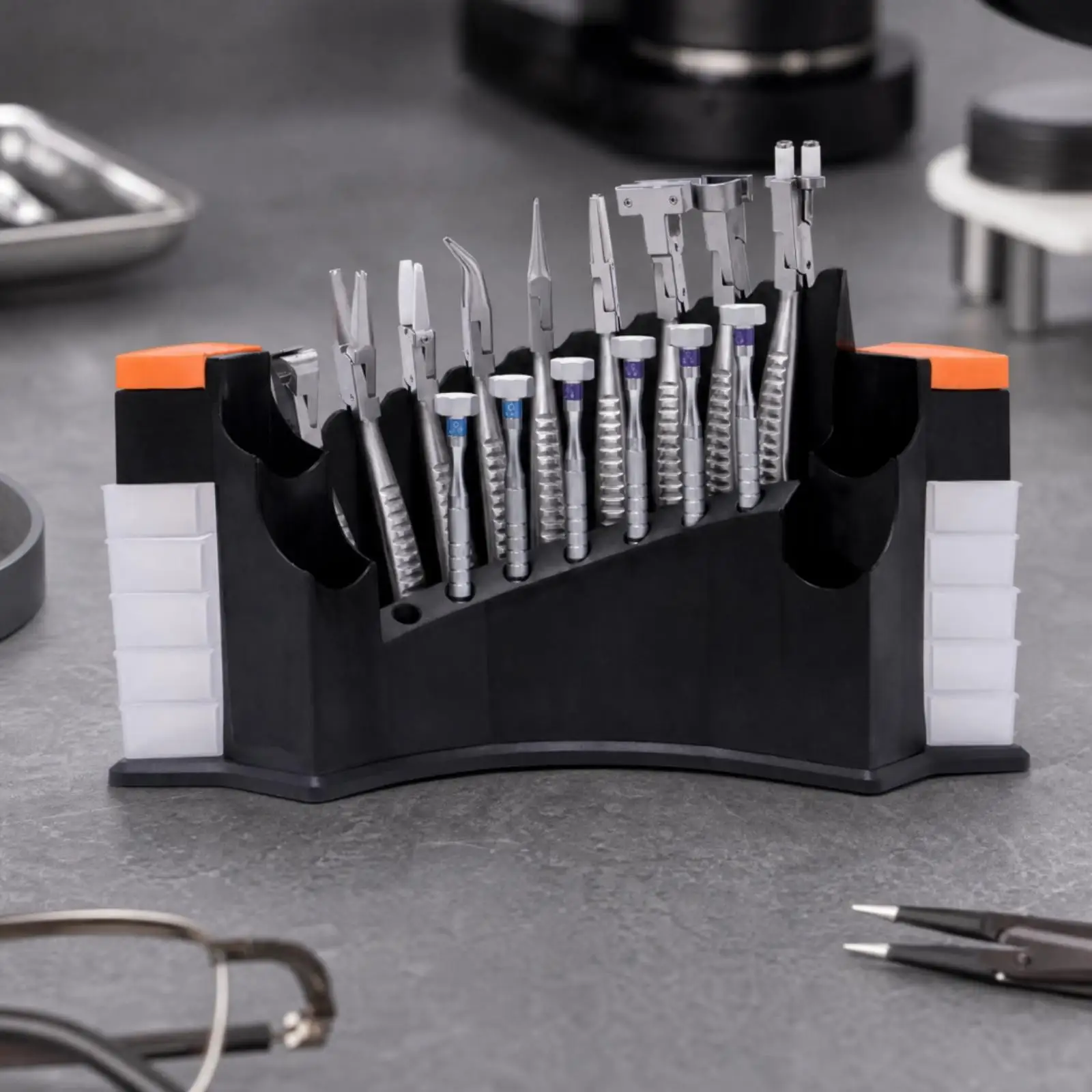 15 Pieces Eyeglass Repair Kit Allall-in-One Precision Eyeglass Repair Kit with Pliers and Screwdrivers Non-Slip Grip