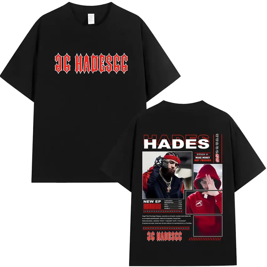 Рэпер Hades66 New Merch T Shrit Эстетическая спортивная футболка большого размера Tshrit Летняя поп-хлопковая хипстерская мужская футболка Y2K Одежда для фанатов Подарок Рэпер Hades66 New Merch T Shrit Эстетическая спортивная футболка большого размера Tshrit Летняя поп-хлопковая хипстерская мужская футболка Y2K Одежда для фанатов Подарок