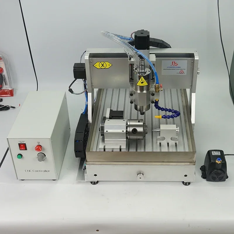 LY 6040 6090 Wood Router USB Engraving Machinery 3 Axis 4 Axis Engraver Aluminum Milling Drilling Lathe Support Water Tank