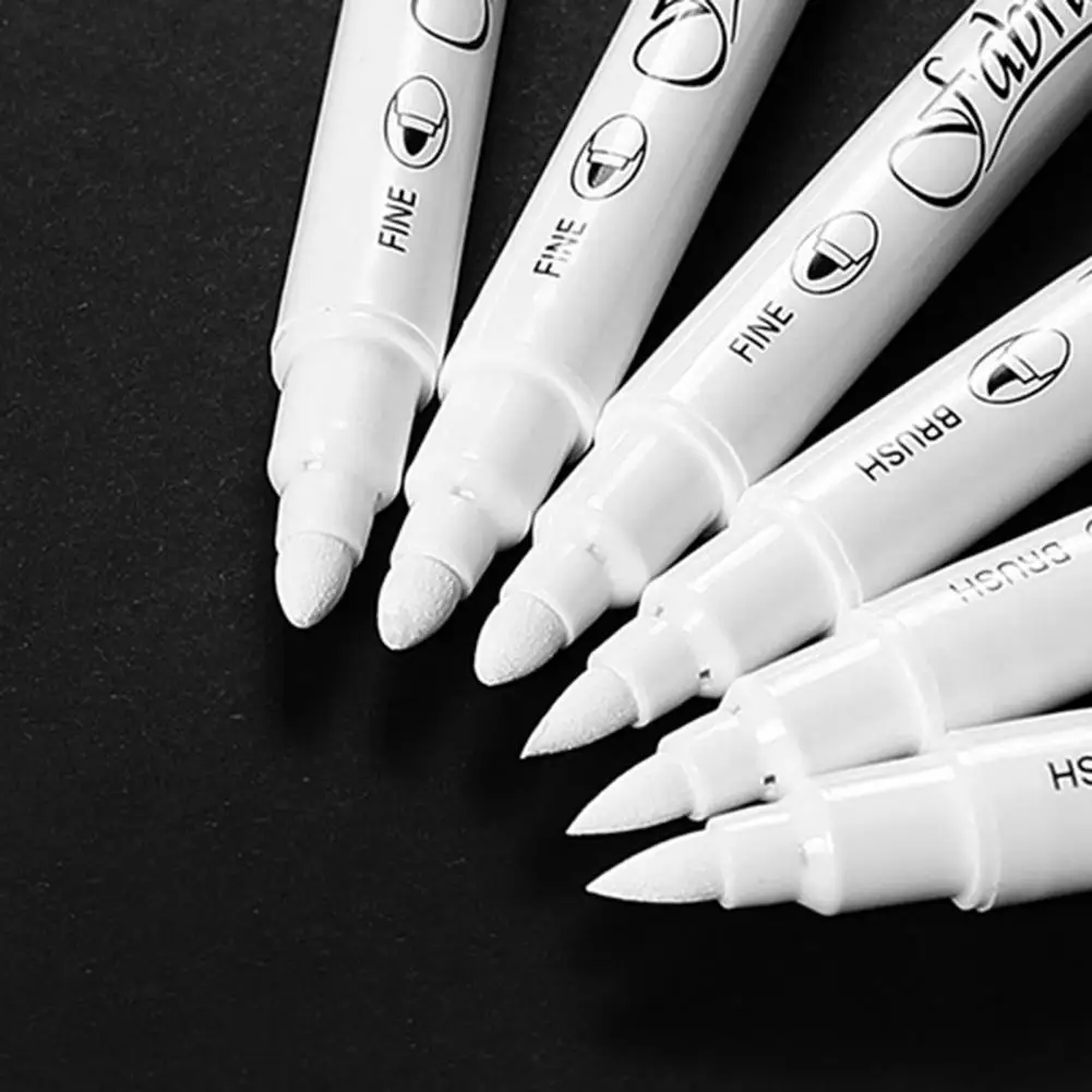 Waterproof Permanent Textile Marker Pen Set, tecido, camiseta, sapatos, roupas, madeira, pedra, DIY, arte, grafite, desenho, pintura, 4 pcs, 6pcs