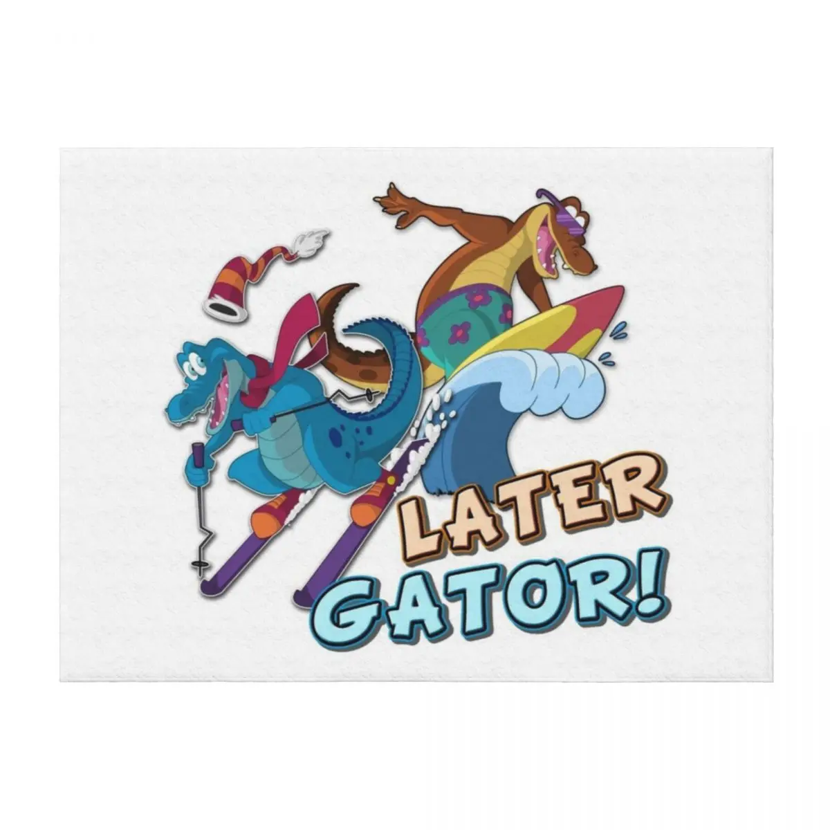 

Later Gator! Throw Blanket Luxury St Flannels Summer Beddings Plaid Blankets