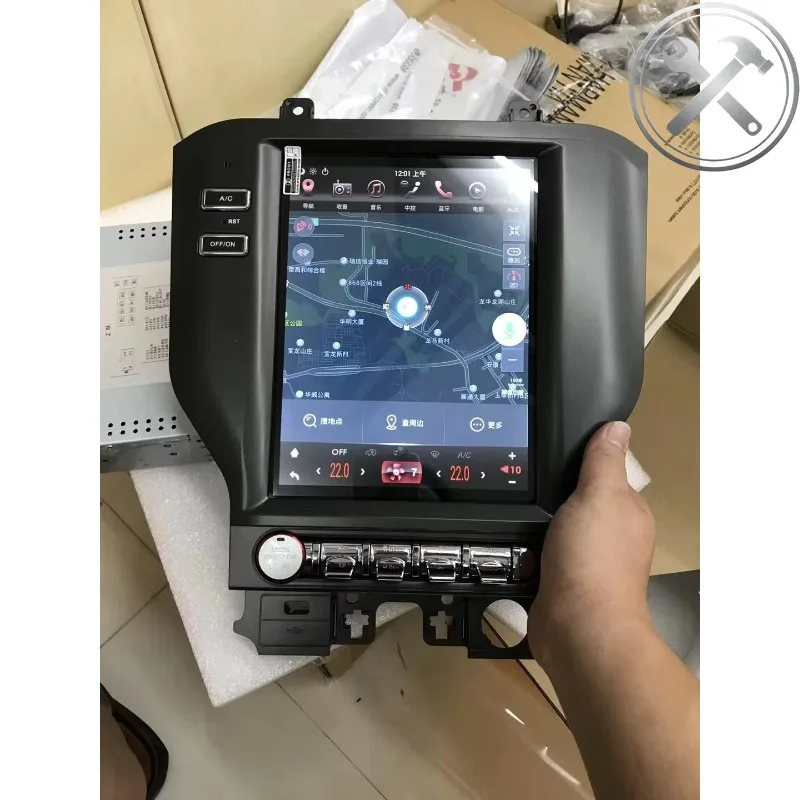 

14.4 Inch Android 11 QLED Touch Screen Radio Stereo Multimedia Player Head Unit Auto Upgrade Parts for Mustang 2015-2021