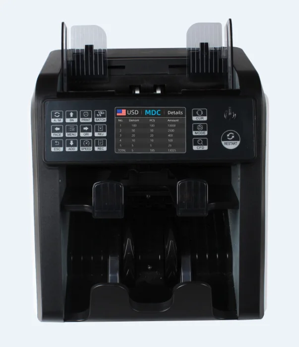 Máquina de contagem para bancos e gerenciamento de dinheiro Multi-Veda Display LED Contador de notas CAD ROHS Certificado Bill de dinheiro