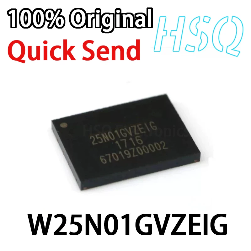 

5PCS New Original W25N01GVZEIG 25N01GVZEIG WSON-8 1G Memory Chip