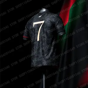 Ronaldo Football Sweater Phiên bản đặc biệt Người đàn ông, Thể thao áo phông, khô nhanh, quần áo huấn luyện bóng đá, tại 7 Bồ Đào Nha, Mùa hè 6 Áo bán hàng chính của Bồ Đào Nha - №5