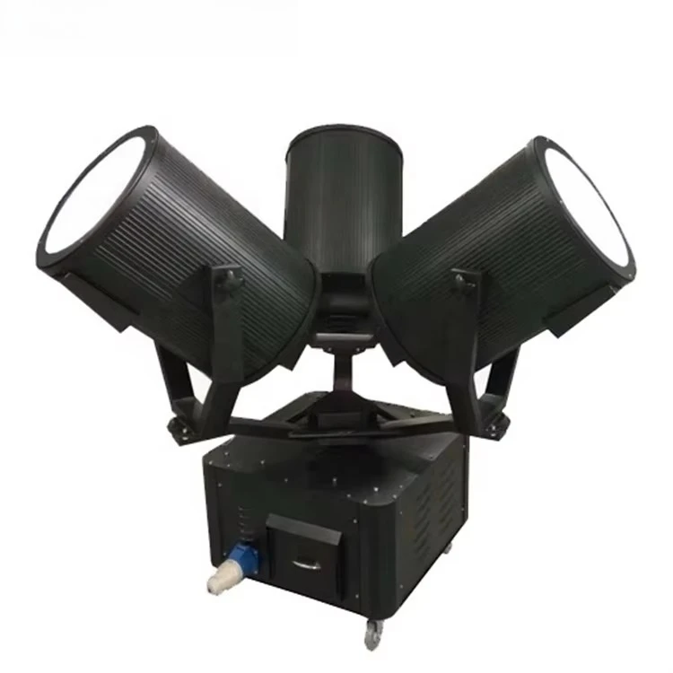 2026-3 Heads 1000w 5000W Moving Head Beam Waterproof Tracker Search Lights Outdoor Sky Beam Light