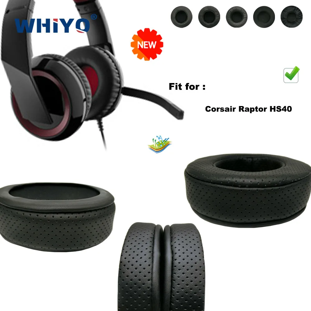 

Replacement Ear Pads for Corsair Raptor HS40 Headset Parts Leather Cushion Velvet Earmuff Headset Sleeve Cover