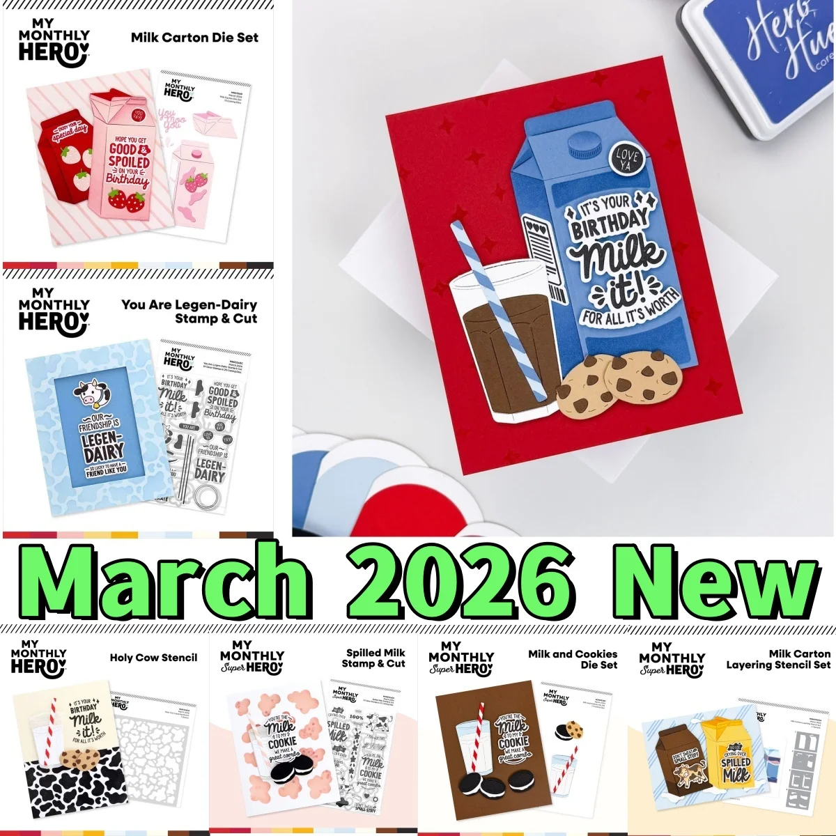 

New Cookies Cow Milk Carton Metal Cutting Dies Clear Stamps Stencil for DIY Scrapbook Card Decoration Embossing March 2026