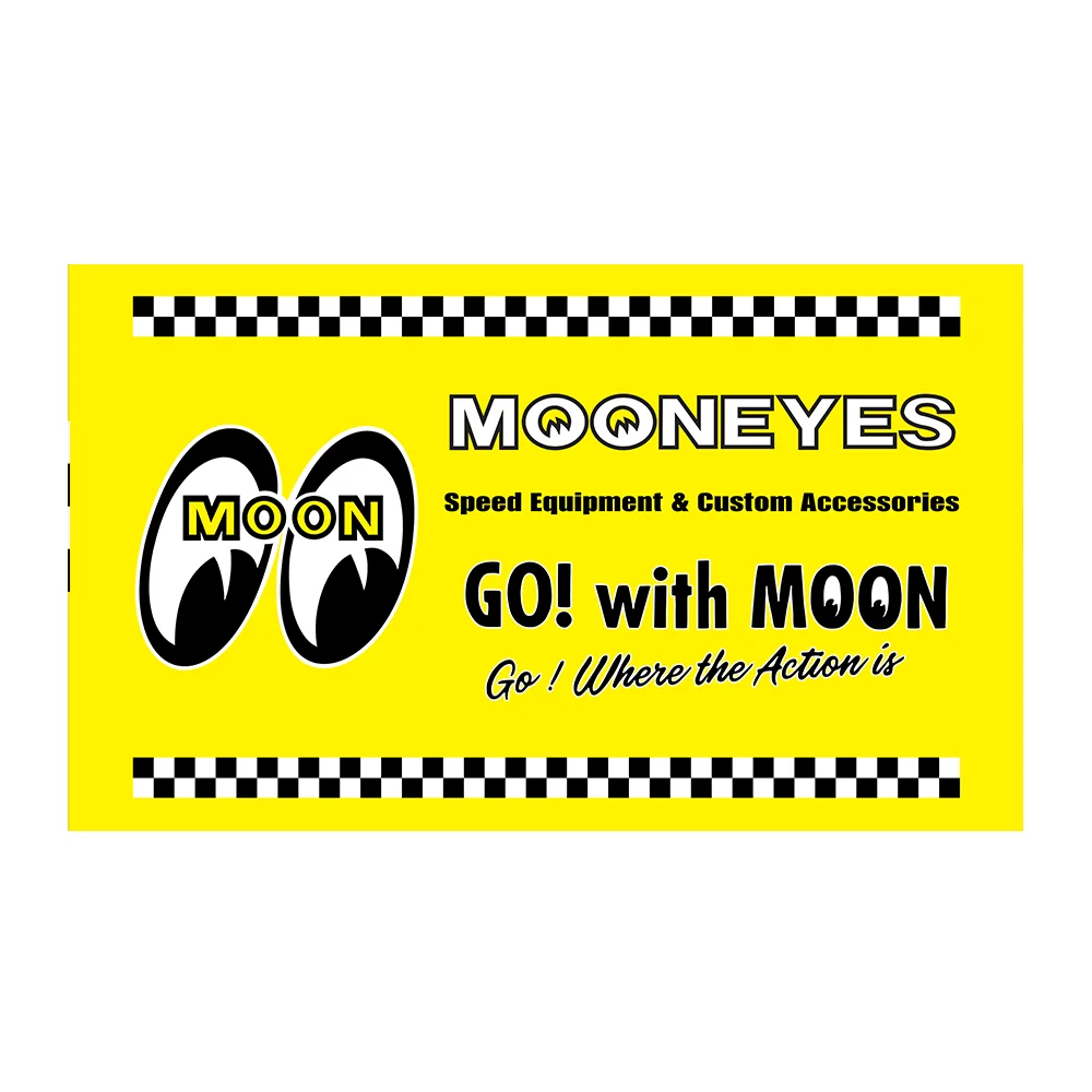 3x5FT Moon eyes Flag applicable to Garage or Outdoor For Decoration