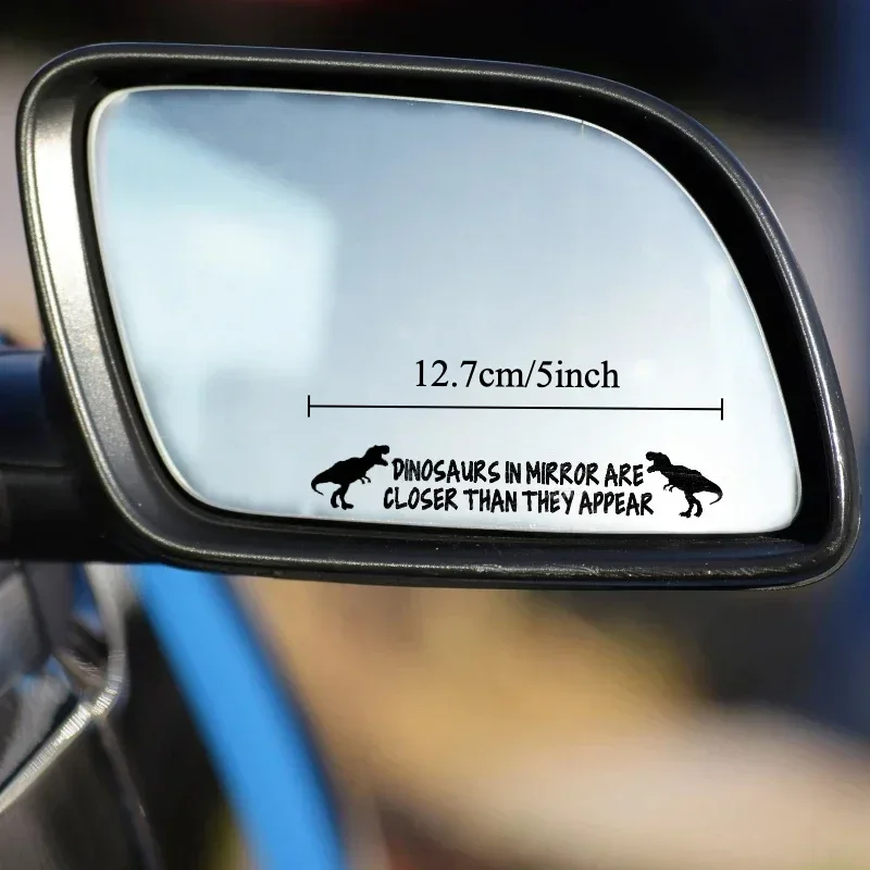 ملصقات الديناصورات - شارات مرآة السيارة T-Rex، ملصقات خارجية وأكواب، فينيل متين، سهلة اللصق، بدون بقايا #2