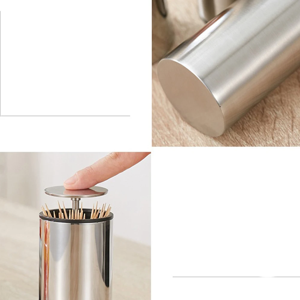 

Automatic Toothpick Cartridge Toothpicks Dispenser Personality Push Type Holder