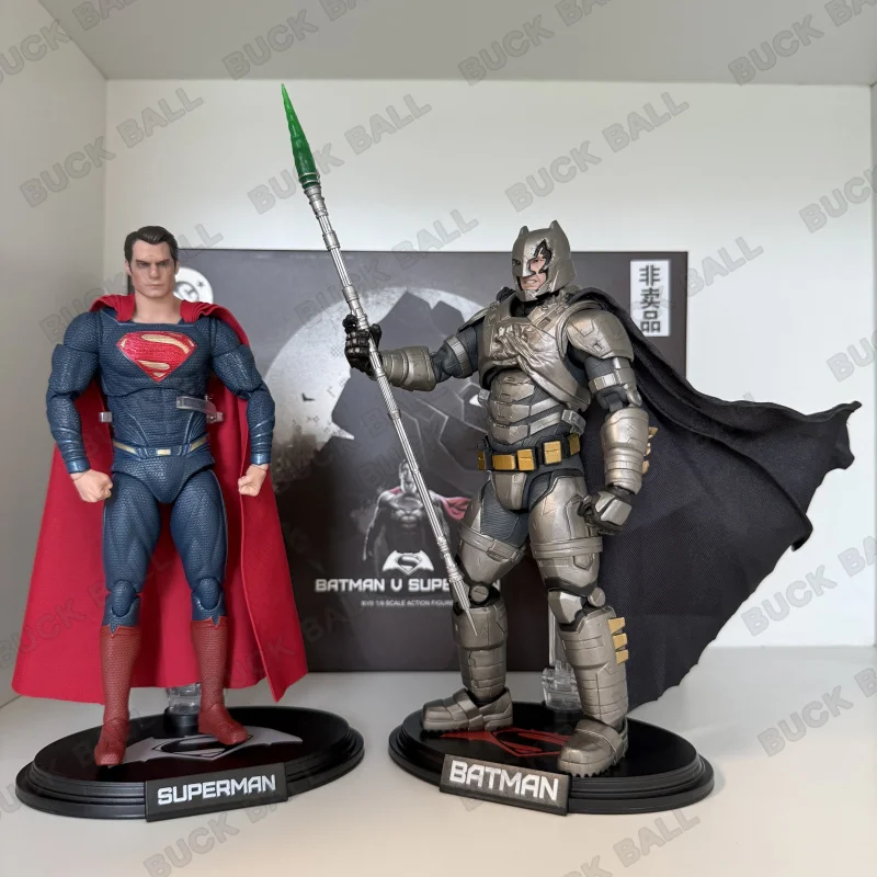 

IN Stock Fondjoy BVS Set Armored Batman Battle Damaged Superman Action Figures 1/9 Batman v Superman：Dawn of Justice DC Collect