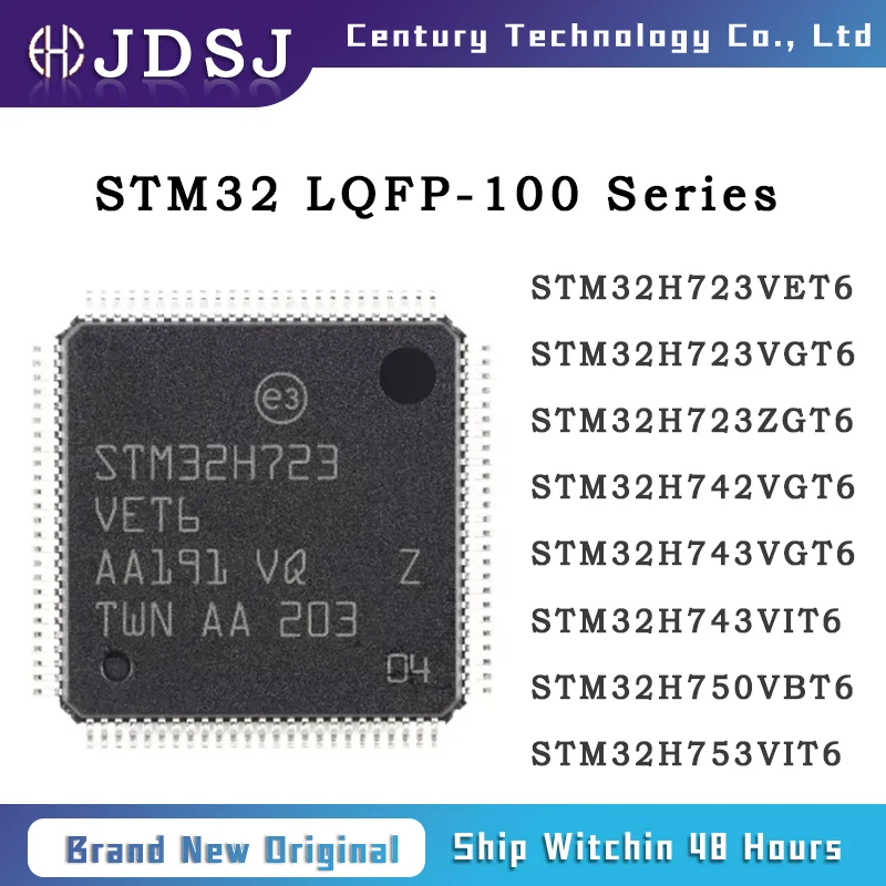 

Brand New Original STM32H723VET6 STM32H723VGT6 STM32H723ZGT6 STM32H742VGT6 STM32H743VGT6 STM32H743VIT6 STM32H750VBT6 IC Chip