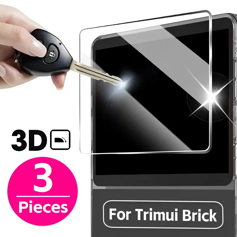 3/1PCS Screen Protector for Trimui Brick Tempered Glass Anti-scratch Protective Films for Trimui Brick Game Console Accessories