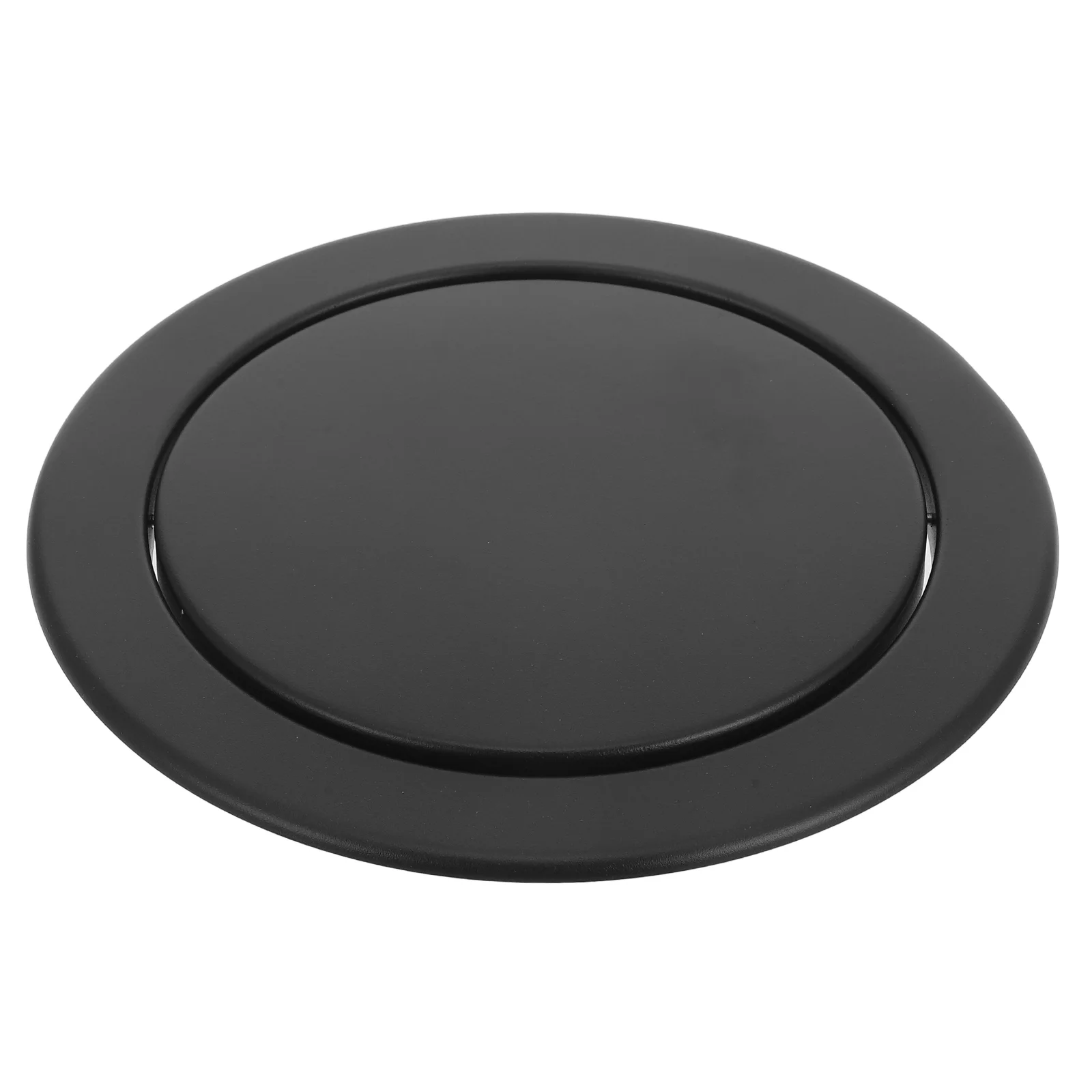 

Trash Can Metal Lid Household Lids Chute Heavy Duty 430 Stainless Steel Garbage Replacement