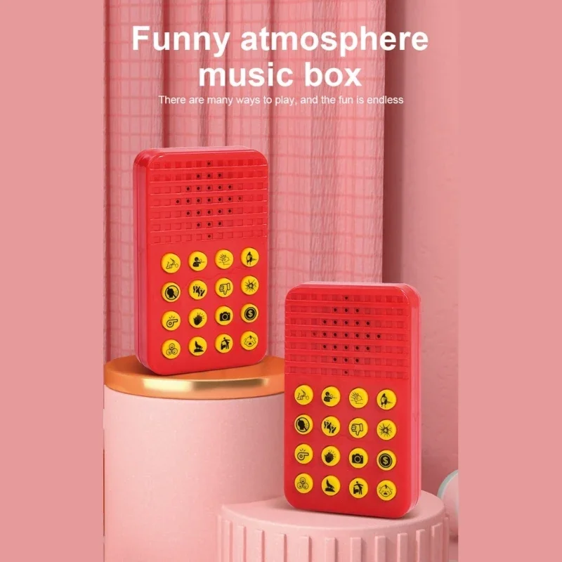 مزحة صانع الصوت ماكينة صنع الضوضاء مع 16 أصوات مضحكة آمنة أداة مزحة بلاستيكية هدية الكمامة للكبار والأطفال 15UB