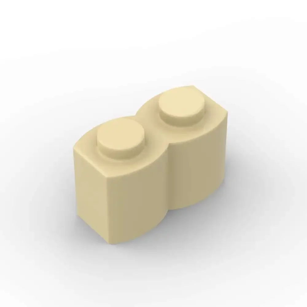 

MOC 10 шт., детали кирпича 30136, 1X2, совместимые строительные блоки, высокотехнологичный набор, бревенчатый профиль, игрушка-головоломка, детский подарок на день рождения