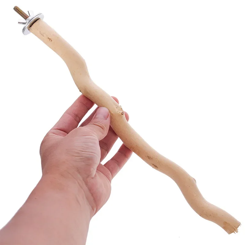 Natural Parrot Bird Stand Tree Stick Paw Grinding Fork Parakeet Climbing Bird Standing Branches Toys Parrot Accessories