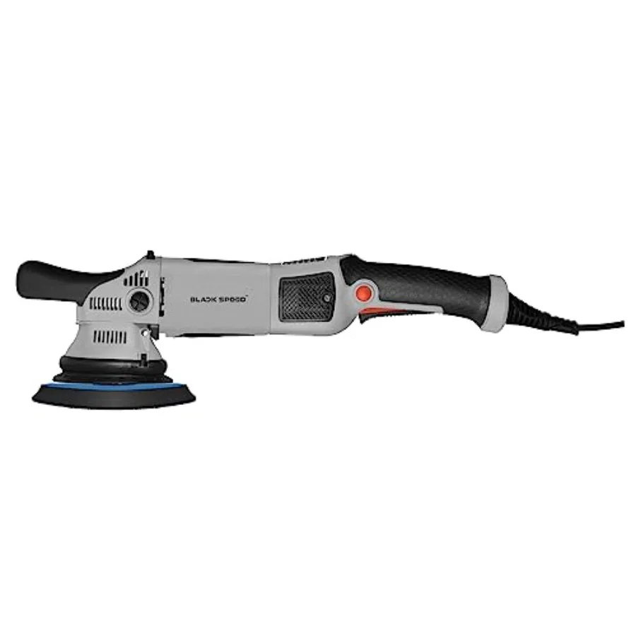 

Black Speed 15mm Long-Throw Random Orbital Polisher - 750W, 7.5-Amp Motor, ™ Bearing Construction, Vented Flexible Backing Plat