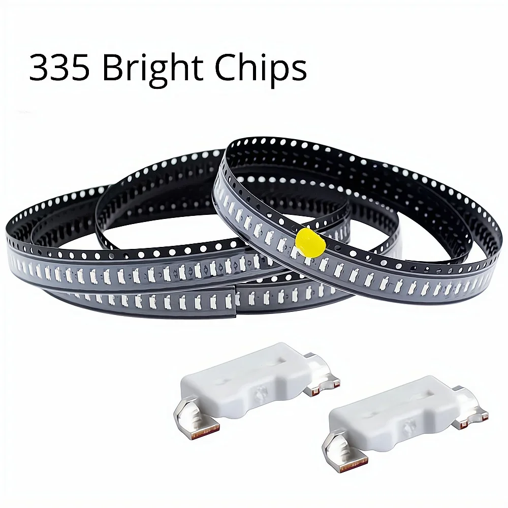 SMD-diodo emisor de luz, lámpara LED brillante de 100 piezas, 335, SMD, blanco, amarillo, rosa, naranja, rojo, verde, azul y púrpura