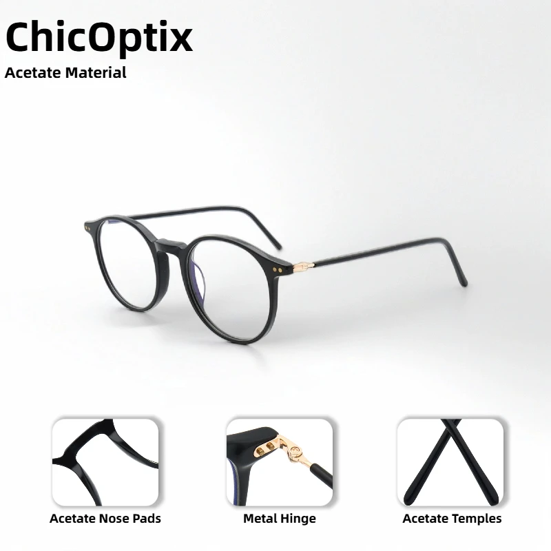 

Винтажные модные женские классические оптические очки в овальной ацетатной оправе, мужские роскошные брендовые дизайнерские очки, прозрачные линзы с коробкой