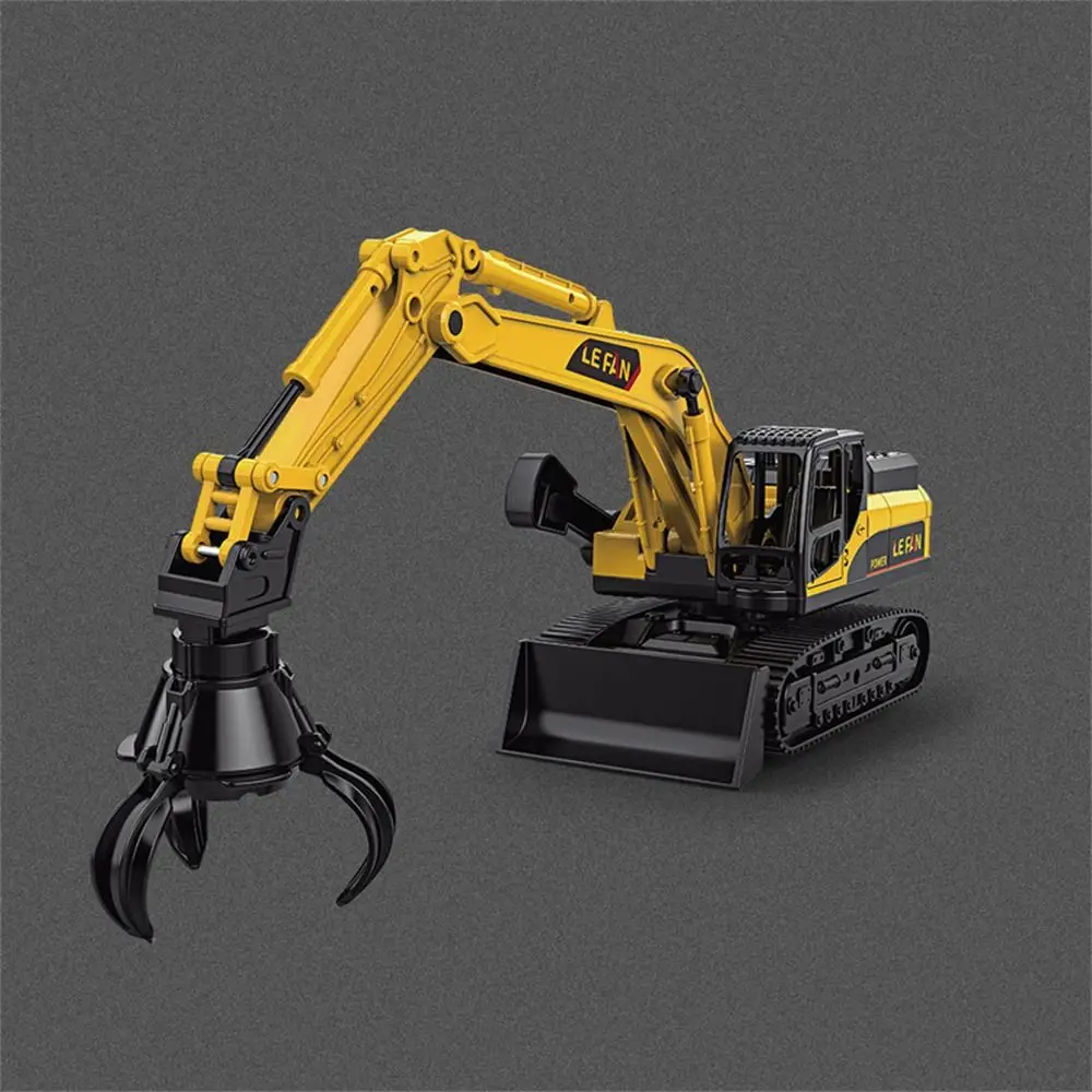 Drill Excavator Engineering Models Cars Vehicle Toy Model Toys Simulation Crane Toy Plastic Bulldozer Inertial Truck Toy