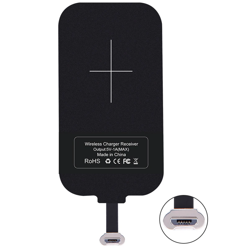 Penerima Pengisi Daya Nirkabel Universal NILLKIN, Ramping 0.3Mm, Steker Berlapis Emas Antigores, Pengisi Daya Qi Portabel untuk Semua Ponsel