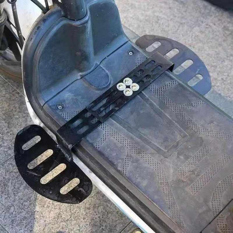

【Hot Item】Scooter Front Foot Pedals Set Adjustable Sturdy Electric Bike Front Footrest With Screws Slip Scooter Foot Rest D