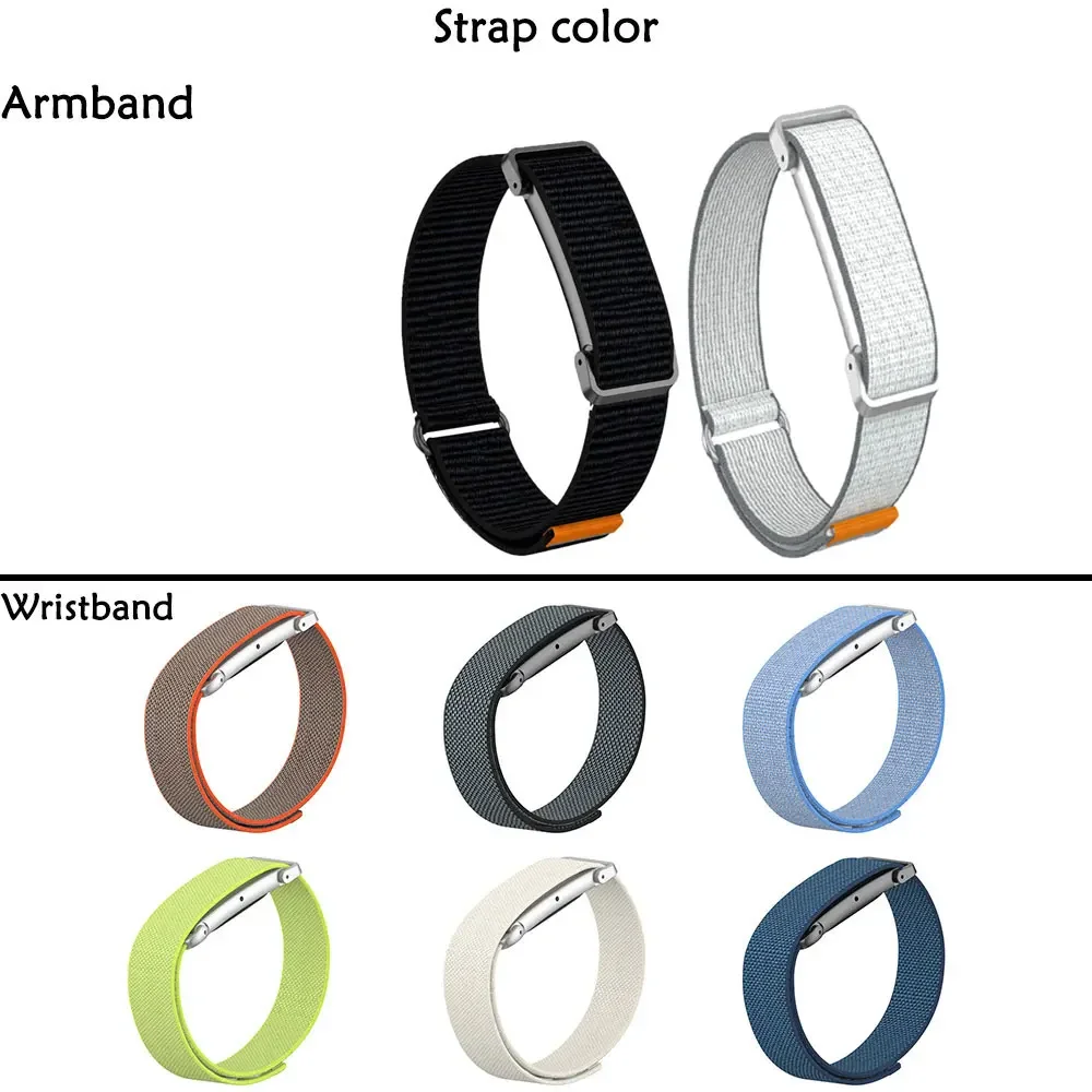 Nylon Band Arm Wrist Metal Frame for Google Fitbit Air Water Proof Breathable Wrist Bracelet for Google Fitbit Air Wear All Day