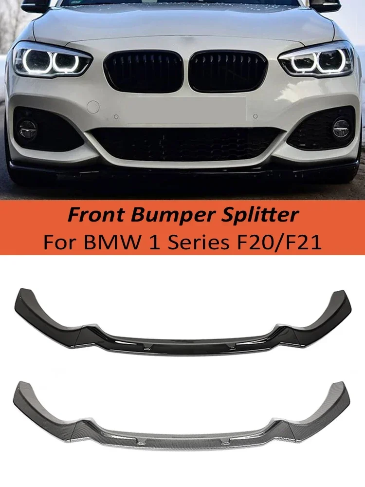 

M Sport Front Bumper Lip Body Kit Front Skirt Spoiler Guard Cover Splitter Diffuser M Tech For BMW 1 Series F20 F21 2011-2019