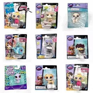 Hasbro Littlest Pet Shop Cat Rare toy Dolls Stands Stands Hair Short Collection Original Bobble Head Toys For Children Gifts 12 Main Sales Dolls Balances the Head - №5