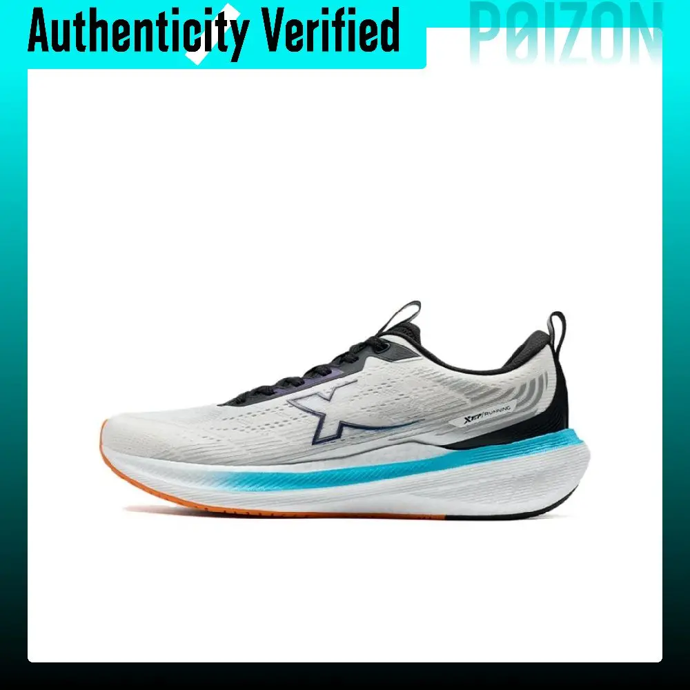 XTEP Yingqing 2.0 Cushioning, Wear Resistant Low top Running Shoes Men's Black White Blue 976319110016/