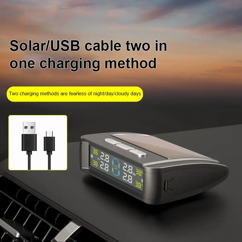 

T11 Tire Pressure Monitor Tire Pressure Monitoring System Universal Digital Tire Pressure Car Exterior And Interior Monitoring S