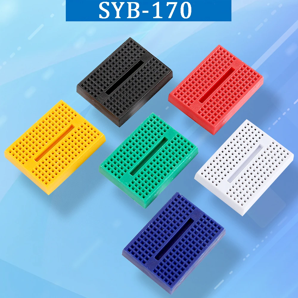 1/2/5Pcs SYB-170 Mini Solderless Prototype Breadboard 170 Tie-points PCB Bread Board 35mmx 46mmx 9mm For Arduino Diy Kits