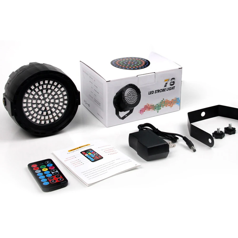 78 Led Stage Light DMX Control RGB Par Disco Strobe Light DJ Sound Party Lights Effect Lighting Party Holiday Pub Wedding Lights