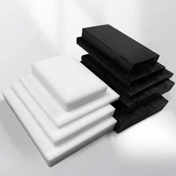 Black White HDPE Flat Engineering Plastic Sheet Plate 2mm 3mm 4mm 5mm 6mm 8mm 10mm 12mm 15mm 20mm 25mm 30mm