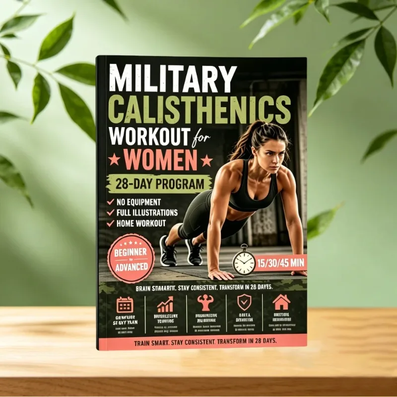 Calisthenics Workout for Women - 28-Day No-Equipment Home Exercise Program NoteBook