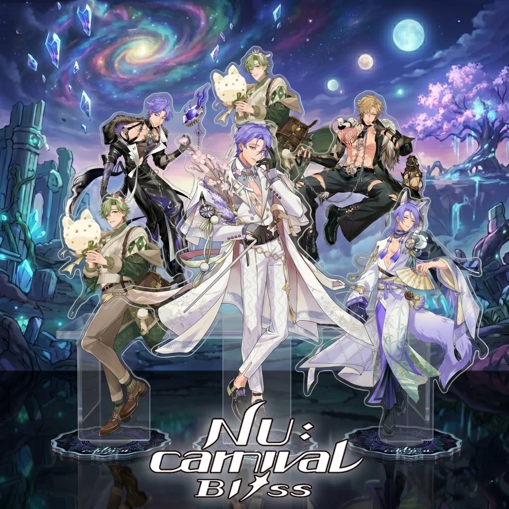 Nu Carnival Acrylic Stand Keychain 2026 New Fantasy Magical Style Eiden Kuya Olivine Yakumo Character Merch Decor
